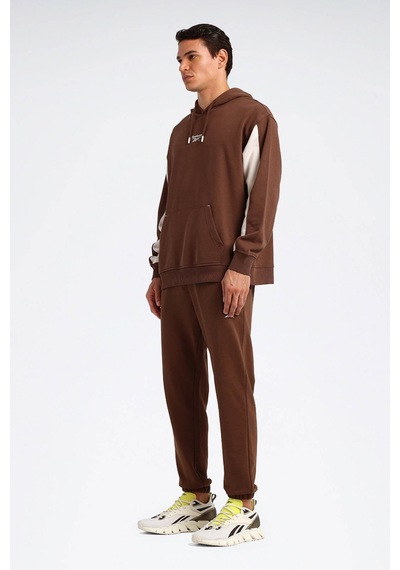 Reebok Sweatshirt Erkek Kahverengi Palona Hoodıe Kahverengi-ekru