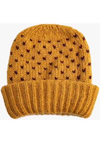 Koton Lastikli Örgü Bere Sarı 3wak50174aa 3WAK50174AA161 Sarı