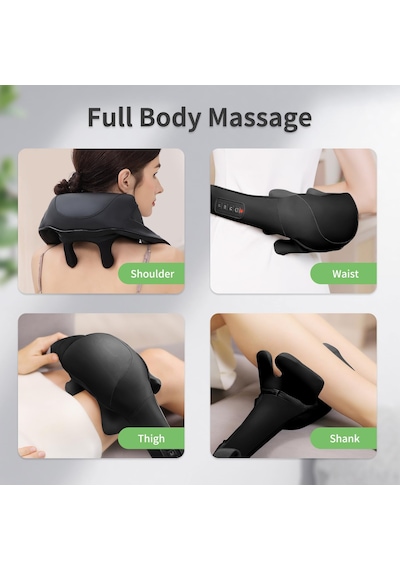Isıtmalı Kablosuz Boyun Ve Sırt Masajı, 2600mah Şarj Edilebilir Derin Doku 4d Boyun Masajı, Omuz, Bacak, Vücut Kas Ağrısını Gidermek İçin Shiatsu Masaj Yastığı Isıtmalı Kablosuz Boyun Ve Sırt Masajı, 2600mah Şarj Edilebilir Derin Doku 4d Boyun Masajı, Omuz, Bacak, Vücut Kas Ağrısını Gidermek İçin Shiatsu Masaj Yastığı