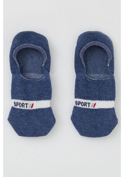 Katamino Erkek Çocuk Babet Çorap Sport Yazı Baskılı 7-14 Yaş, Koyu Mavi