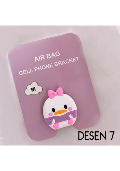 Ally 3d Sevimli Hayvanlar Pop Stand Telefon Tutucu- 5775 Mavi