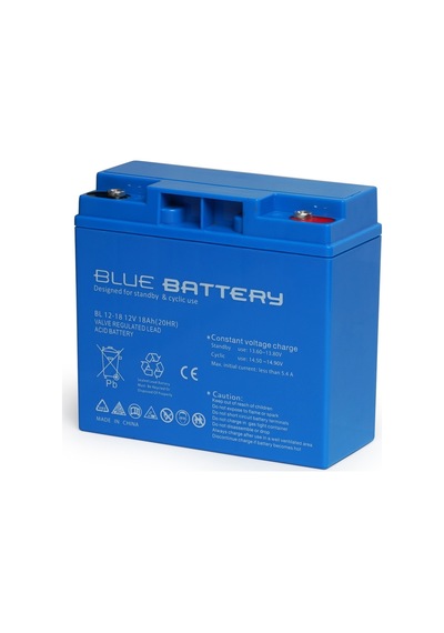 Blue Battery 12V 18 Amper Bakımsız Kuru Akü Ups Aküsü Blue Battery 12V 18 Amper Bakımsız Kuru Akü Ups Aküsü