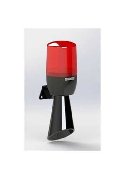 Emas It070r024z It Serisi Kırmızı 12-24v Ac/dc Buzzerlı Led Korna 70mm