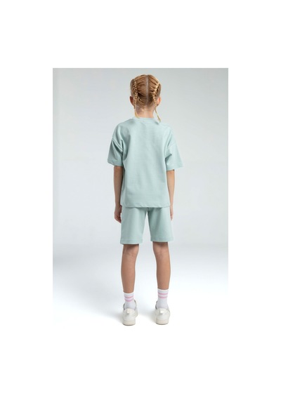 Rolypoly Kız Çocuk Yeşil Bermuda Takım 5274-47594 Yeşil