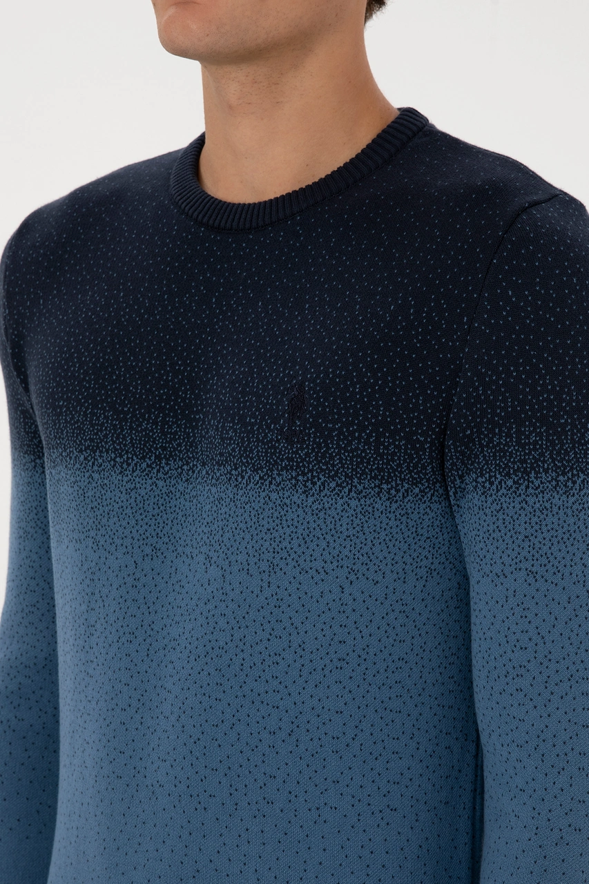 U.S. Polo Assn. Erkek Regular Fit Bisiklet Yaka Lacivert Kazak 50307871-VR033 U.S. Polo Assn. Erkek Regular Fit Bisiklet Yaka Lacivert Kazak 50307871-VR033