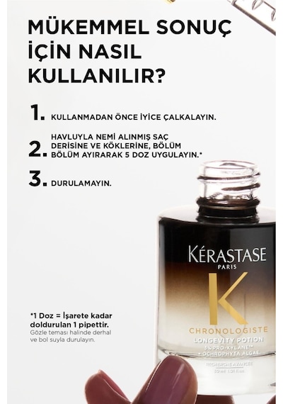 Kerastase Chronologiste Yaşlanma Belirtileriyle Zayıflamış Saçlar Için Saç Derisi Serumu 30ml