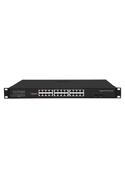Ods 08ODS-24GP2U2S-300S 24 Port 300 W Full Poe Gigabit 2xUplink Gigabit Yönetilemez Switch