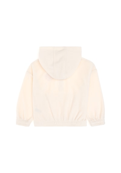 U.S. Polo Assn. Kız Çocuk Krem Yarım Fermuarlı Polar Sweatshirt 50296287-VR071
