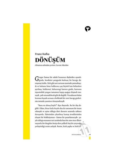 Dönüşüm - Franz Kafka - Turkuvaz Kitap