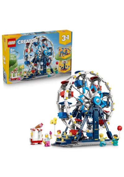 LEGO® Creator 3’ü 1 Arada İkonik Dönme Dolap 31389 - 8+ için UFO Yolculuğu veya Atlıkarınca Olabilen Oyuncak Yapım Seti (916P)