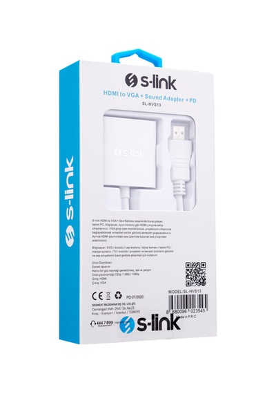 S-lınk Sl-hvs13 Hdmı To Vga+audio+pd Çevirici 1923 - Karbul8083-5017 Renkli