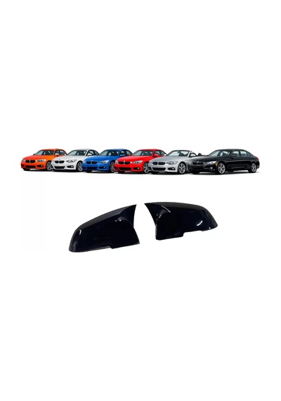 Bmw F20 - F22 - F30 - F32 - F33 -f36 Araca Özel Yarasa Ayna Kapağı Parlak Siyah