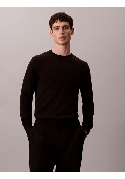 Calvin Klein Supima Cotton Erkek Siyah Sweatshirt Lv040bm343-ub1 Siyah