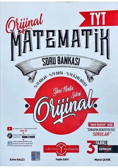 Orijinal Yayınları Tyt Matematik Soru Bankası