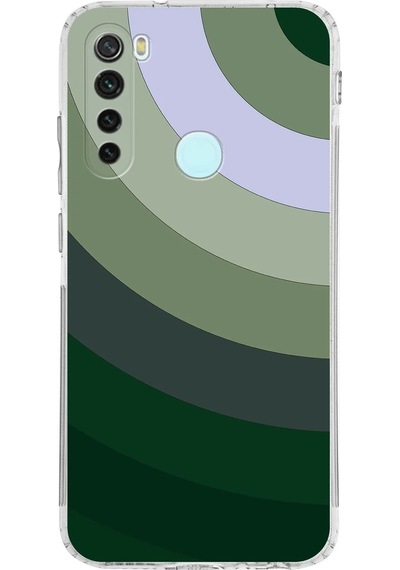 Xiaomi Redmi Note 8 Kamera Korumalı Kapak Renk Cümbüşü Tasarımlı Şeffaf Kılıf