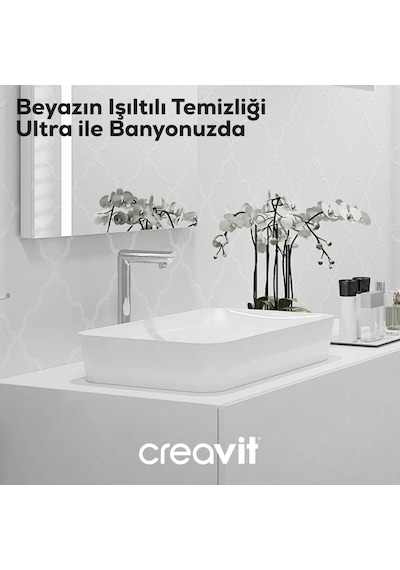 Creavit Ultra Dikdörtgen Çanak Lavabo 60 Cm Beyaz Ul060-00cb00e-0000