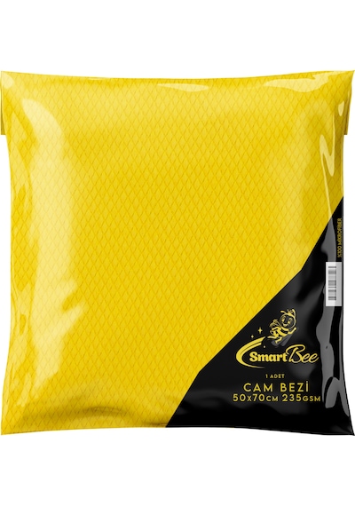 Smartbee Mikrofiber Cam Ve Jant Silme Bezi 50X70 235Gr/M2 - Sarı