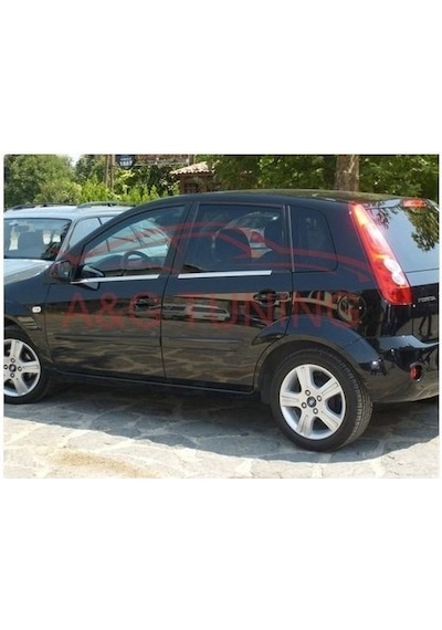 Ford Fiesta Krom Cam Çıtası Tk 2002-2008 4 Prç Paslanmaz Çelik N11.364