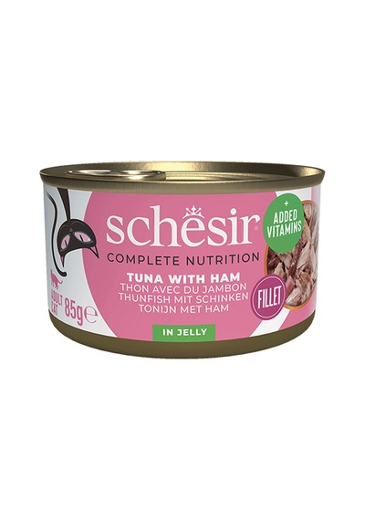 Schesir Jelly Ton Balıklı Ve Jambonlu Yetişkin Kedi Konservesi 85 Gr 12'li Paket