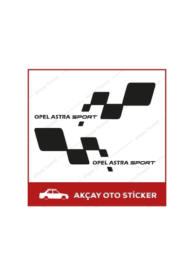 Opel Astra Sticker (Takım Set) Astra Sticker Opel Oto Sticker
