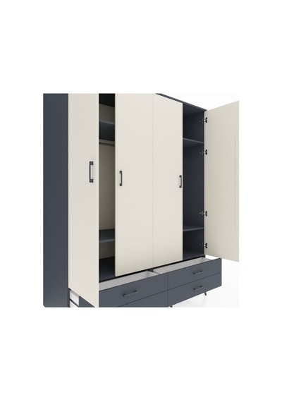 Kronos Gardrop 6 Raflı 4 Çekmeceli 2 Askılı 176x59x221 Antrasit-aytaşı/antrasit Aytaşı/antrasit Kronos Gardrop 6 Raflı 4 Çekmeceli 2 Askılı 176x59x221 Antrasit-aytaşı/antrasit Aytaşı/antrasit