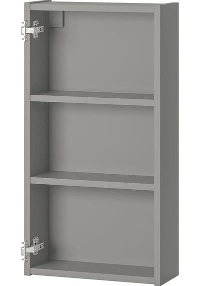 Banyo Duvar Dolabı İskeleti, Gri, 40x15x75 Cm Gri Banyo Duvar Dolabı İskeleti, Gri, 40x15x75 Cm Gri