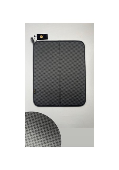 Gri Bulaşık Kurutma Matı 45x36 Cm, Kaymaz Tabanlı Su Emici Mikrofiber Mat Diğer