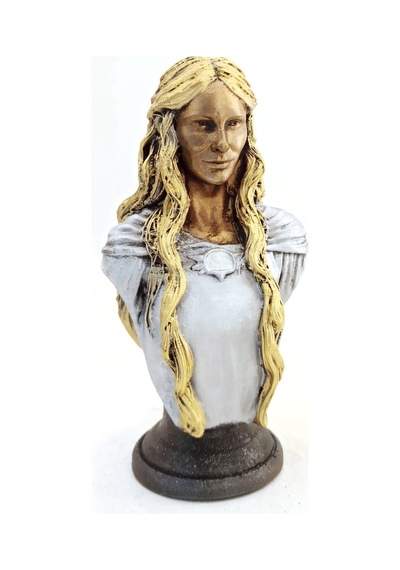 2 Adet Galadriel Büst Polyester Büyük 16 Cm Dekoratif Heykel Büst Sculpture Statue 1