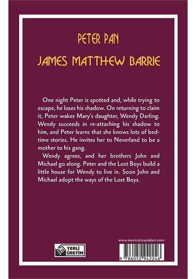 Peter Pan Stage 1 - James Matthew Barrie - Mavi Çatı Yayınları