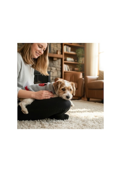 Kedi Ve Köpek İçin Uğur Böcekli Gri Kazak