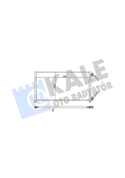 Kale 378200 Klima Radyatörü Kondanser - Fiat Punto 1999-2012 1.2 16v Klimalı Modeller 46821270