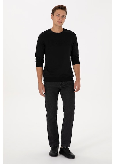 U.S. Polo Assn. Erkek Siyah Relax Fit Jean Pantolon 50316564-DN0027