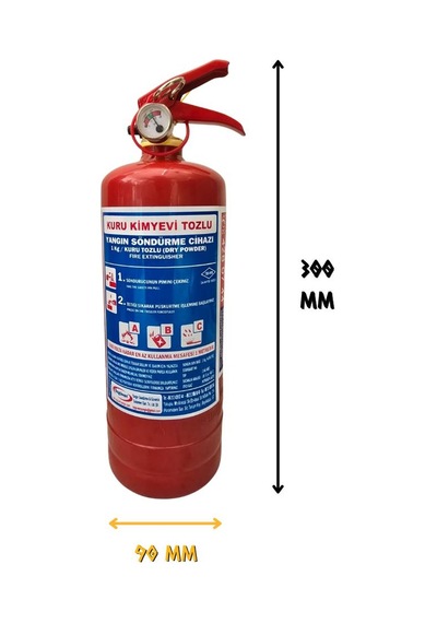 Özgüven Yangın Söndürme Tüp Cihazı ABC KKT 1 Kg. - 4 YIL - TSE/CE/HYB