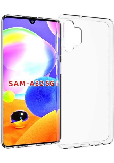 Galaxy A32 4G Kılıf Şeffaf Ince Ve Esnek Süper Silikon Kılıf Renksiz