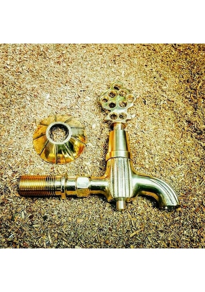 Yapıtaşı Yt39 Osmanlı Musluğu Hamam Şadırvan Musluğu Altın