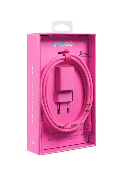 Smartcharger Gan 20w Pd Seyahat Hızlı Şarj Aleti + Usb-c - Usb-c 3a Kablo Neon 2scg20cn