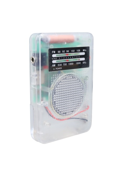 Am/fm Analog Radyo - Kulaklıklı, Taşınabilir Pilli Mini Şeffaf Radyo 88-108 Fm Frekans Aralığı