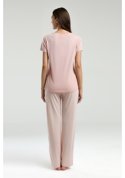 Pierre Cardin Kadın Pembe Pijama Takımı Pc9011-s-v1 Pembe