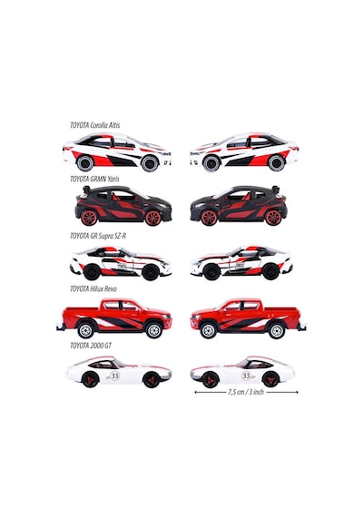 8502105003 Toyota Racing 5 Pieces Giftpack