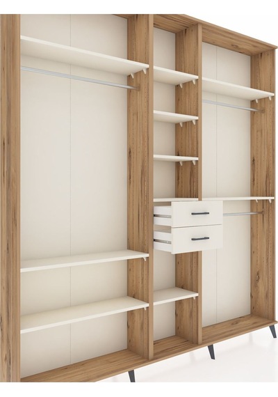 Arges Dolap 10 Raflı 2 Çekmeceli 3 Askılı 220x30x243 Çam-aytaşı/aytaşı Aytası/aytası Arges Dolap 10 Raflı 2 Çekmeceli 3 Askılı 220x30x243 Çam-aytaşı/aytaşı Aytası/aytası