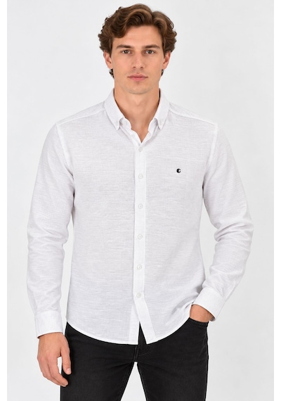Classics Men Re Port Uzun Kol Slim Fit Erkek Gömlek - 7792 Beyaz