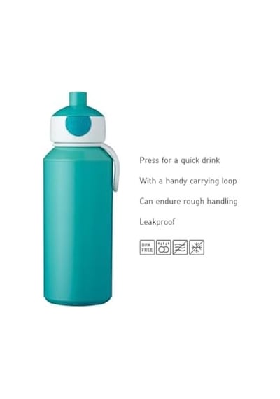 Su Şişesi 400 Ml, At Desenli Açık Beyaz