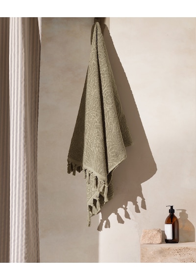 Madame Coco Bernay %100 Pamuk Banyo Havlusu - Haki - 70x150 Cm Hvlu0000000193 001