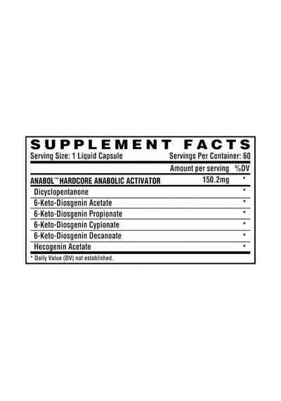 Nutrex Anabolic Hardcore Sarms 60 Kapsül