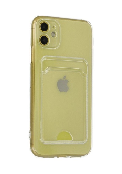 Apple İphone 11 Kılıf Kart Şeffaf Silikon