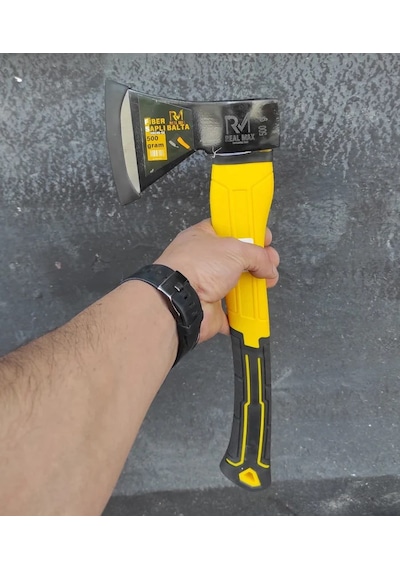 Fiber Saplı Balta Realmax Kemik Kırma Nacak Kamp Baltası Odun Kesme Baltası Kemik Kırma Baltası