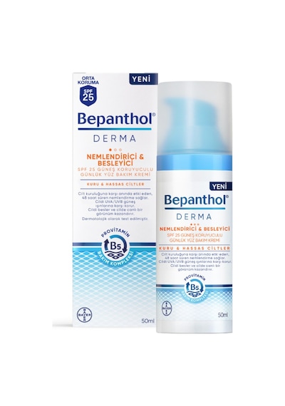 Bepanthol Derma Nemlendirici Besleyici Spf25 Yüz Bakım Kremi 50 Ml - 4 Adet Tarı