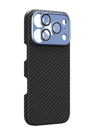 Apple Uyumlu iPhone 18 Pro Kılıf M-safeli 1500d Aramid Fiber Amazingthing Titan Max Slens Serisi Kapak Mavi
