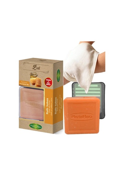 Phytoflora Ballı Sabun 125 G + Sabunluk + Kese