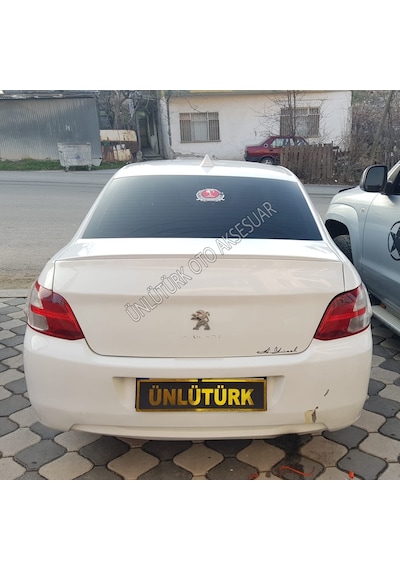 OtoÇizgi Peugeot 301 Bagaj Üstü Spoiler - Spoiler PARLAK SİYAH - BEYAZ OtoÇizgi